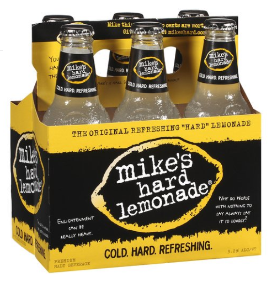 Mikes Malt Beverage, Premium, Hard Lemonade - 6 Pack, 12 Fluid Ounces