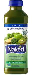 Naked Boosted 100% Juice Smoothie, Green Machine - 32 Ounces