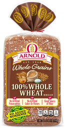 Arnold Whole Grains Bread, 100% Whole Wheat - 24 Ounces