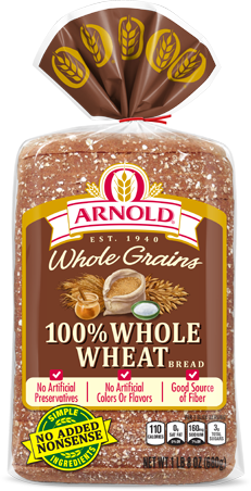 Arnold Whole Grains Bread, 100% Whole Wheat - 24 Ounces
