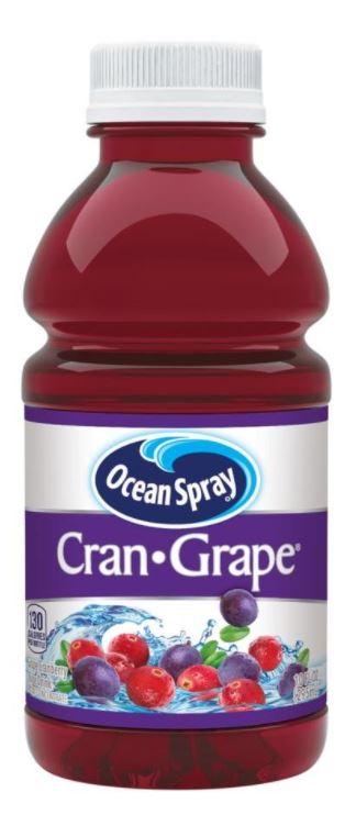 Ocean Spray Juice Cocktail, Cran-Grape - 15.2 Ounces