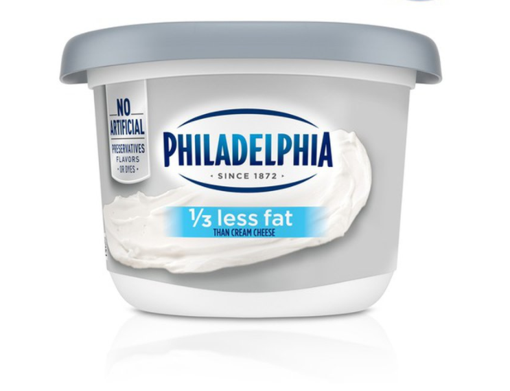 Philadelphia Cream Cheese, Reduced Fat - 12 Ounces