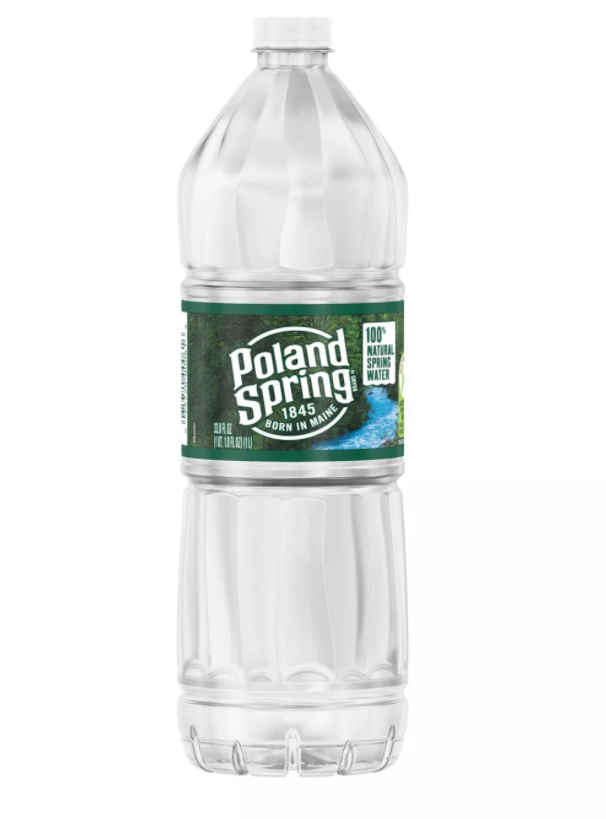 Poland Spring Water, 100% Natural Spring - 33.8 Ounces