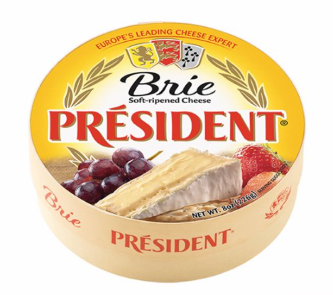President Cheese, Soft-Ripened, Brie - 8 Ounces