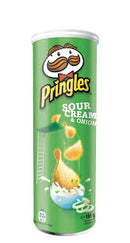 Pringles Potato Crisps, Sour Cream & Onion Flavored
