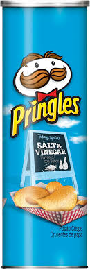 Pringles Potato Crisps, Salt & Vinegar Flavored