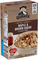 Quaker Classic Recipe Instant Oatmeal, Maple & Brown Sugar