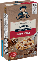 Quaker Oatmeal, Instant, Raisins & Spice