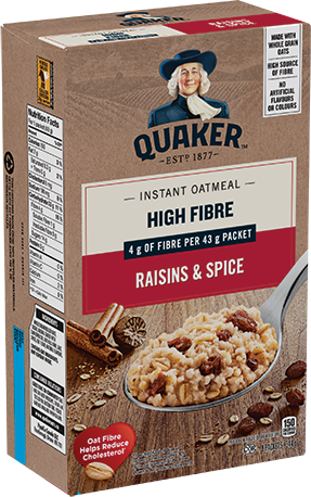 Quaker Oatmeal, Instant, Raisins & Spice