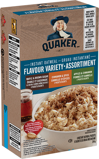Quaker Instant Oatmeal, Flavor Variety