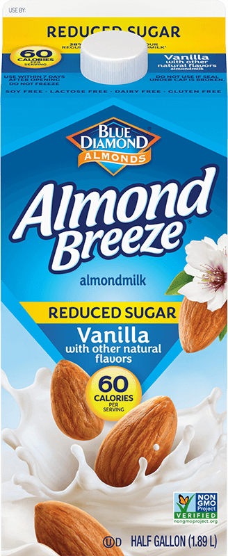 Blue Diamond Almond Breeze Almondmilk, Vanilla, Reduced Sugar - 0.5 Grams