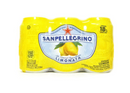 San Pellegrino Sparkling Beverage, Lemon - 6 Pack