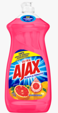 Ajax Ultra Dish Liquid, Grapefruit, Bleach Alternative