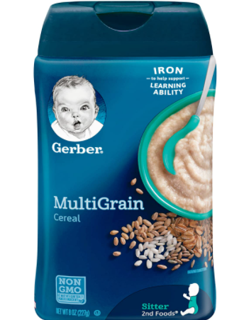 Gerber 2nd Foods Cereal, Multigrain