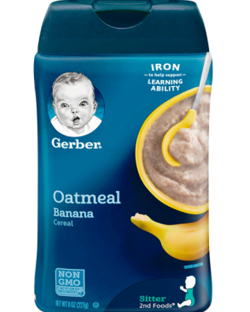 Gerber 2nd Foods Cereal, Oatmeal Banana