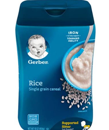 Gerber Cereal, Rice, Single Grain