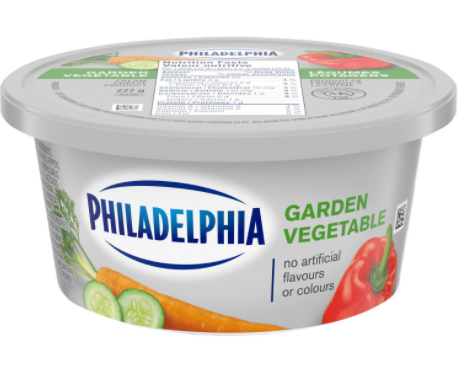 Philadelphia Cream Cheese Spread, Regular, Garden Vegetable - 8 Ounces