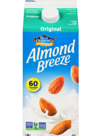 Blue Diamond Almond Breeze Almondmilk, Original - 0.5 Gallons