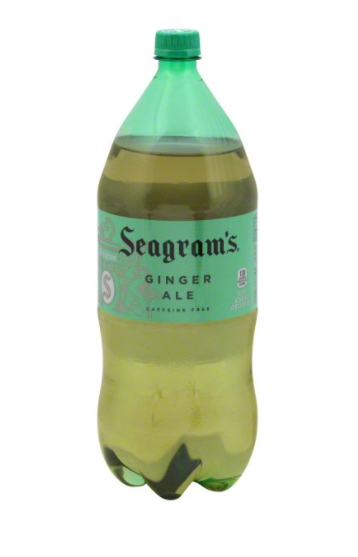 Seagrams Ginger Ale, Caffeine Free - 2 Liters