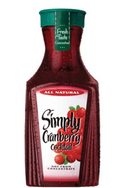 Simply Cranberry Cocktail, Cranberry - 59 Ounces