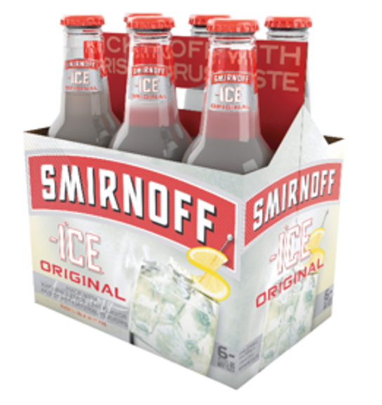 Smirnoff Ice Malt Beverage, Original - 6 Pack, 12 Fluid Ounces