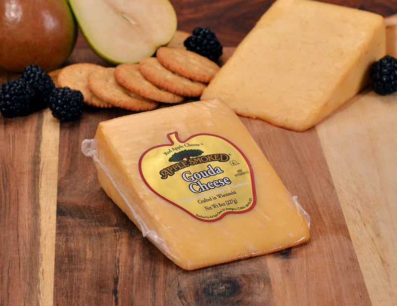 Red Apple Cheese Cheese, Gouda, Apple Smoked - 8 Ounces