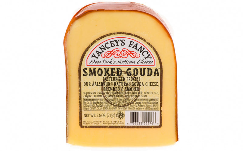 Yanceys Fancy Cheese, Pasteurized Process, Smoked Gouda - 7.6 Ounces