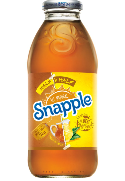 Snapple Tea, Half 'n Half, Lemonade Iced Tea - 16 Ounces