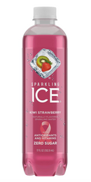Sparkling Ice Sparkling Water, Kiwi Strawberry - 17 Ounces