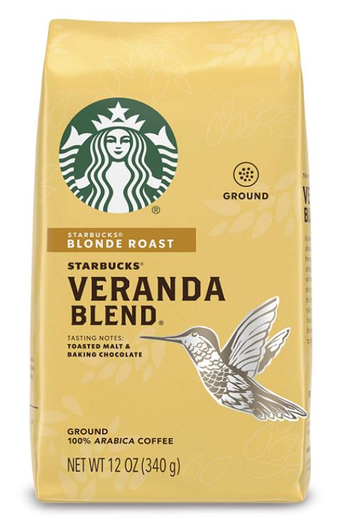 Starbucks Coffee, 100% Arabica, Ground, Blonde, Veranda Blend