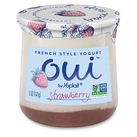 Yoplait Oui Yogurt, French Style, Strawberry - 5 Ounces