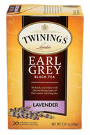Twinings Black Tea, Earl Grey, Lavender - 20 Each