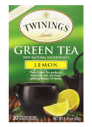 Twinings Green Tea, Lemon, Bags - 20 Court