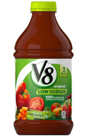 V8 100% Juice, Vegetable, Low Sodium, Original - 46 Ounces