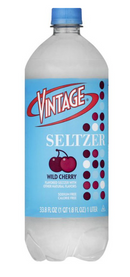 Vintage Seltzer, Wild Cherry - 33.8 Ounces