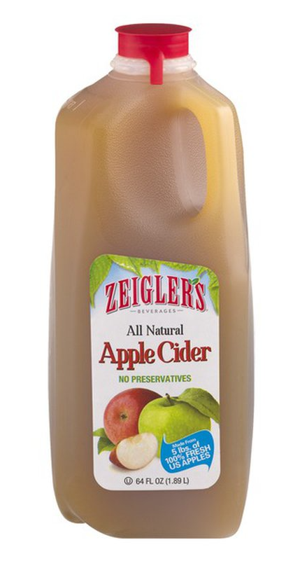 Zeigler's All Natural Apple Cider - 64 Ounces