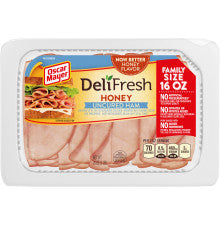 Oscar Mayer Deli Fresh Ham, Uncured, Honey - 9 Ounces
