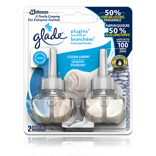 Glade PlugIns Scented Oil Refills, Clean Linen