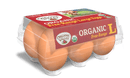 Organic Valley Eggs, Organic, Brown, Free Range, Large - 6 Each
