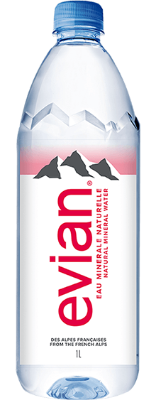 Evian Water, Natural Spring - 1 Liter