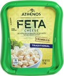 Athenos Crumbled Cheese, Feta, Traditional - 6 Ounces