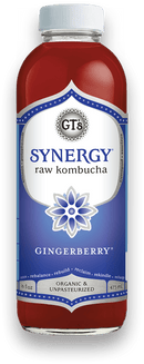 GTs Enlightened Synergy Kombucha, Organic, Gingerberry - 16.2 Ounces