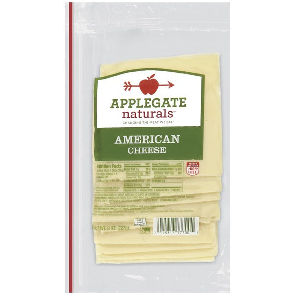 Applegate Naturals Cheese, American - 8 Ounces