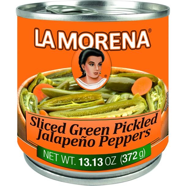 La Morena Jalapeno Peppers, Sliced Green Pickled