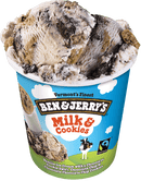 Ben & Jerrys Ice Cream, Milk & Cookies