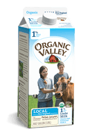 Organic Valley Milk, Lowfat, 1% Milk Fat - 0.5 Gallons