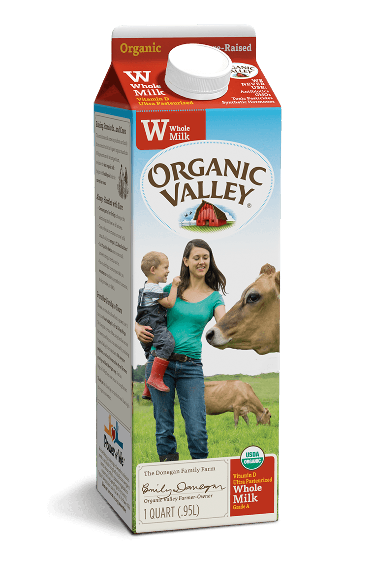 Organic Valley Milk, Whole - 1 Quart