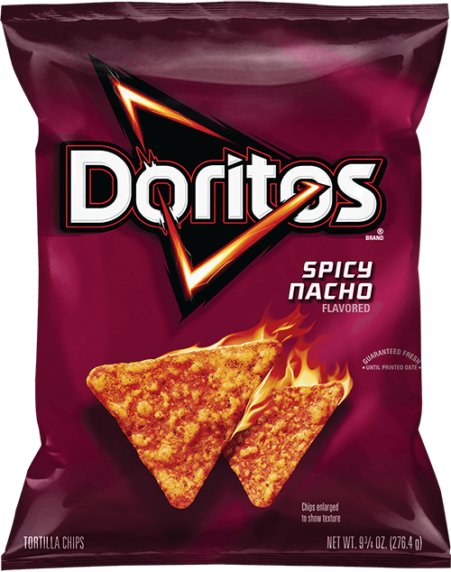 Doritos Tortilla Chips, Spicy Nacho Flavored