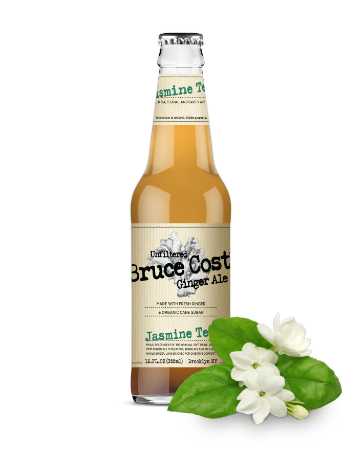 Bruce Cost Unfiltered Jasmine Tea Ginger Ale - 12 Fluid Ounces