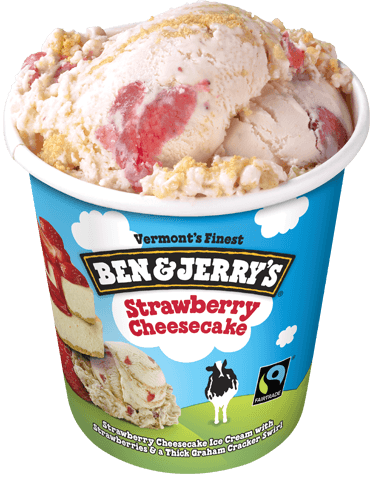 Ben & Jerrys Ice Cream, Strawberry Cheesecake